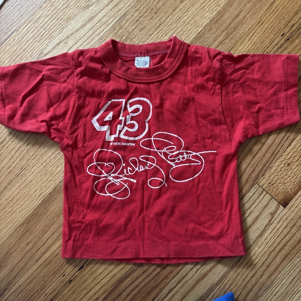 VINTAGE 80s RICHARD PETTY #43 RACING T-SHIRT Small The Racing Connection NASCAR